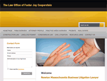 Tablet Screenshot of coopersteinlaw.com